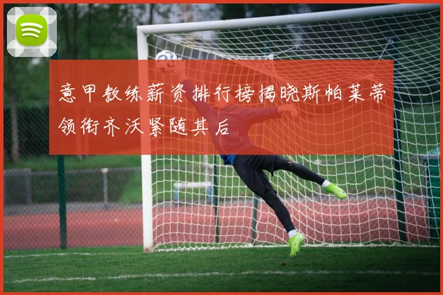 意甲教练薪资排行榜揭晓斯帕莱蒂领衔齐沃紧随其后